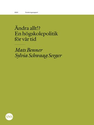 cover image of Ändra allt!?